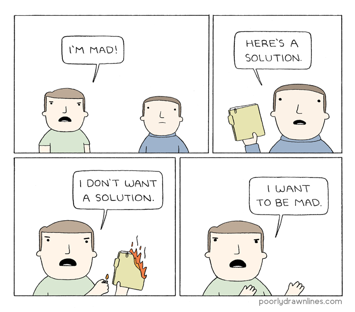 Image result for angry solution mad comic